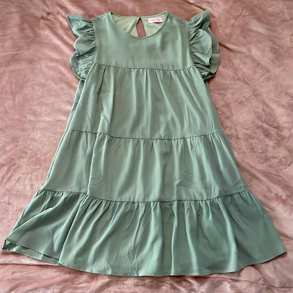 Pink Lily Babydoll Style Dress - great for spring! - Picture 1 of 3